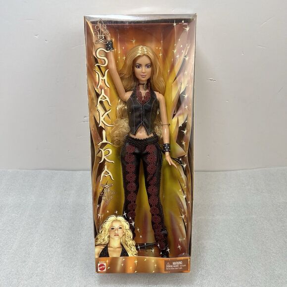 2002 Mattel Shakira Black Leather Concert Outfit Signature Network Doll B4534 - Picture 2 of 8